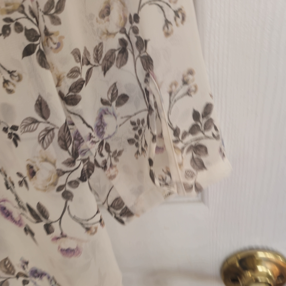 LC Lauren Conrad Runway 2 pc Blouse and Maxi Skirt Set Floral Size Small - Picture 7 of 16